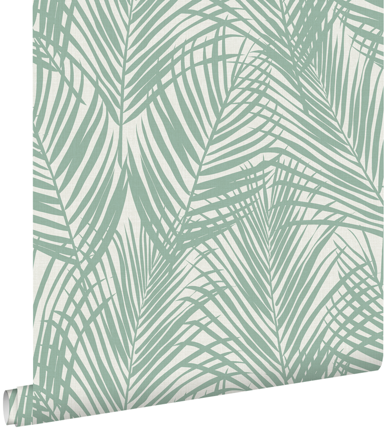 Estahome papel de parede folhas de palmeira verde menta 53 cm x 10.05 m