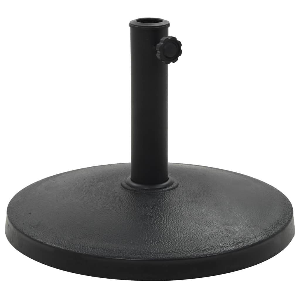 Base do guarda-sol redonda em poliresina 10 kg preto