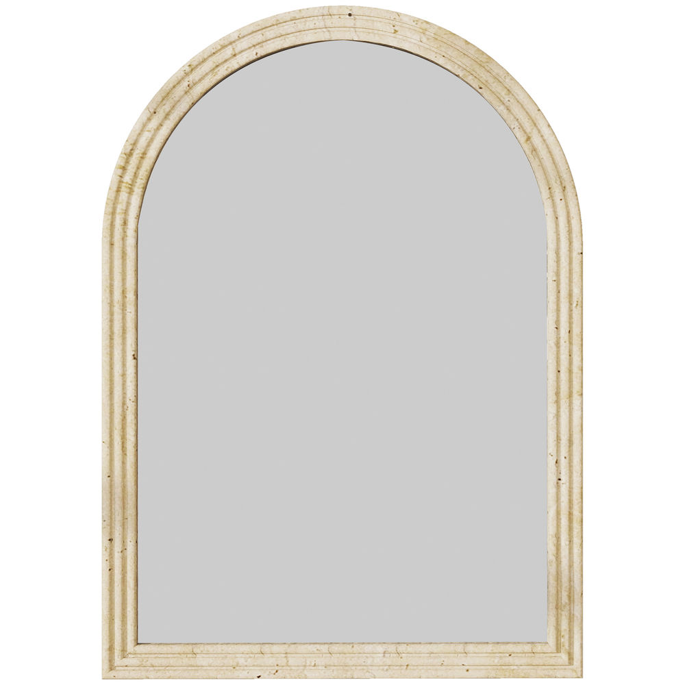 Espelho de parede 50x2x70 cm poliestireno e vidro color beige Homcom