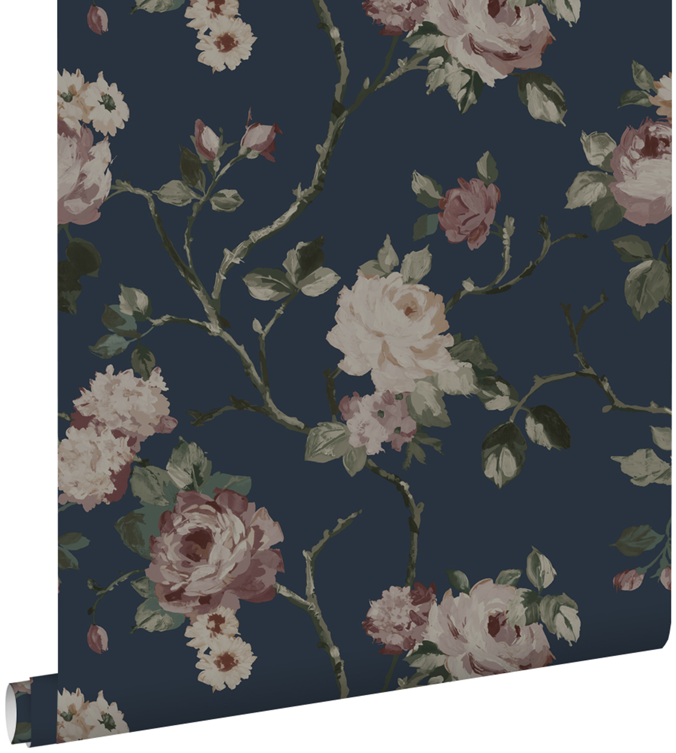 Estahome papel de parede flores vintage 53 cm x 10.05 m 139409