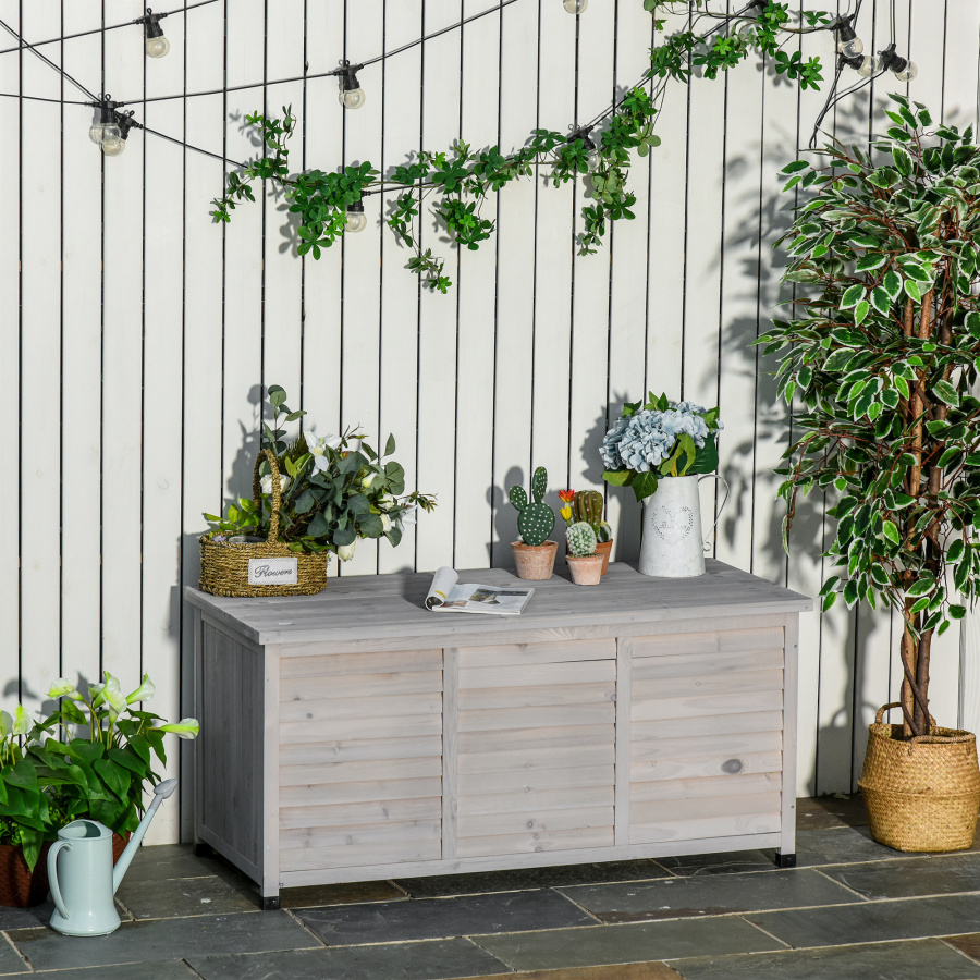 Baú de jardim – amplo espaço – 127x56x60cm