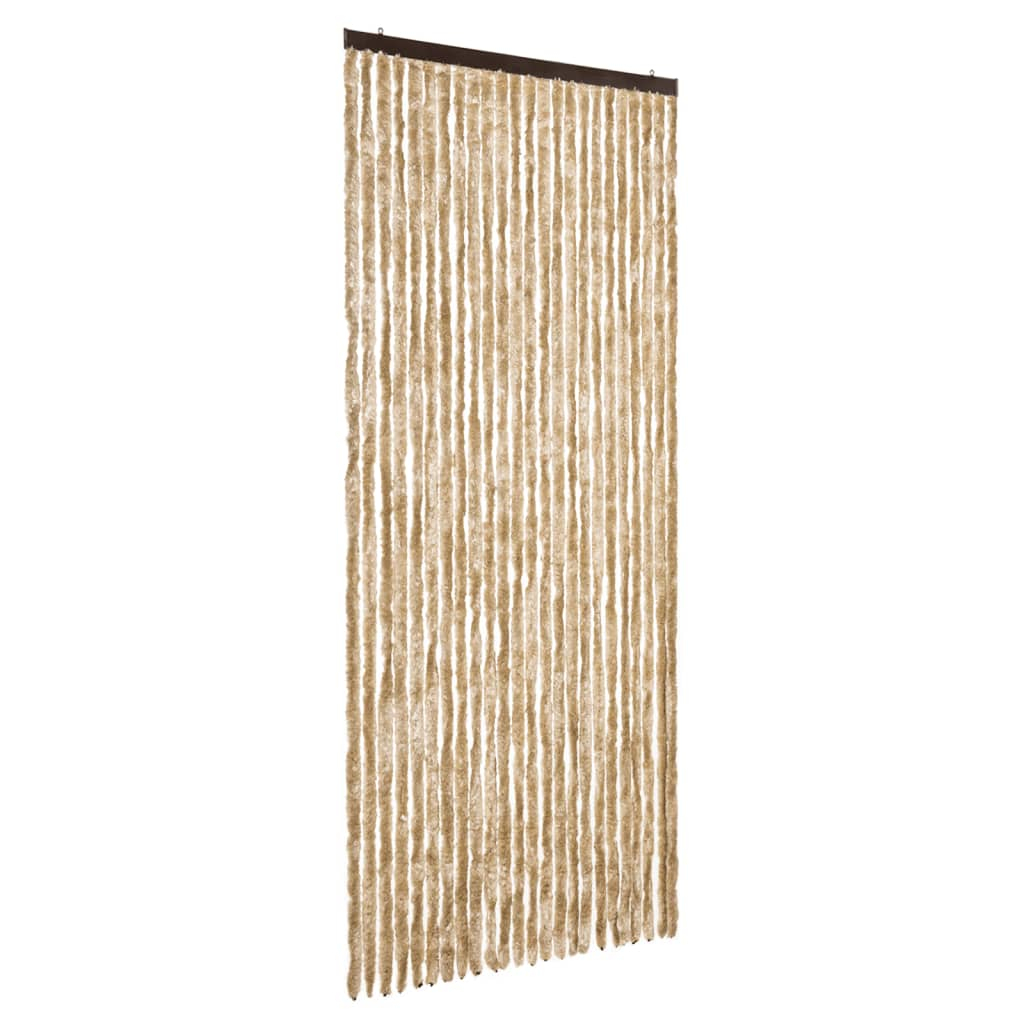 Cortina anti-insetos 100x220 cm chenille bege