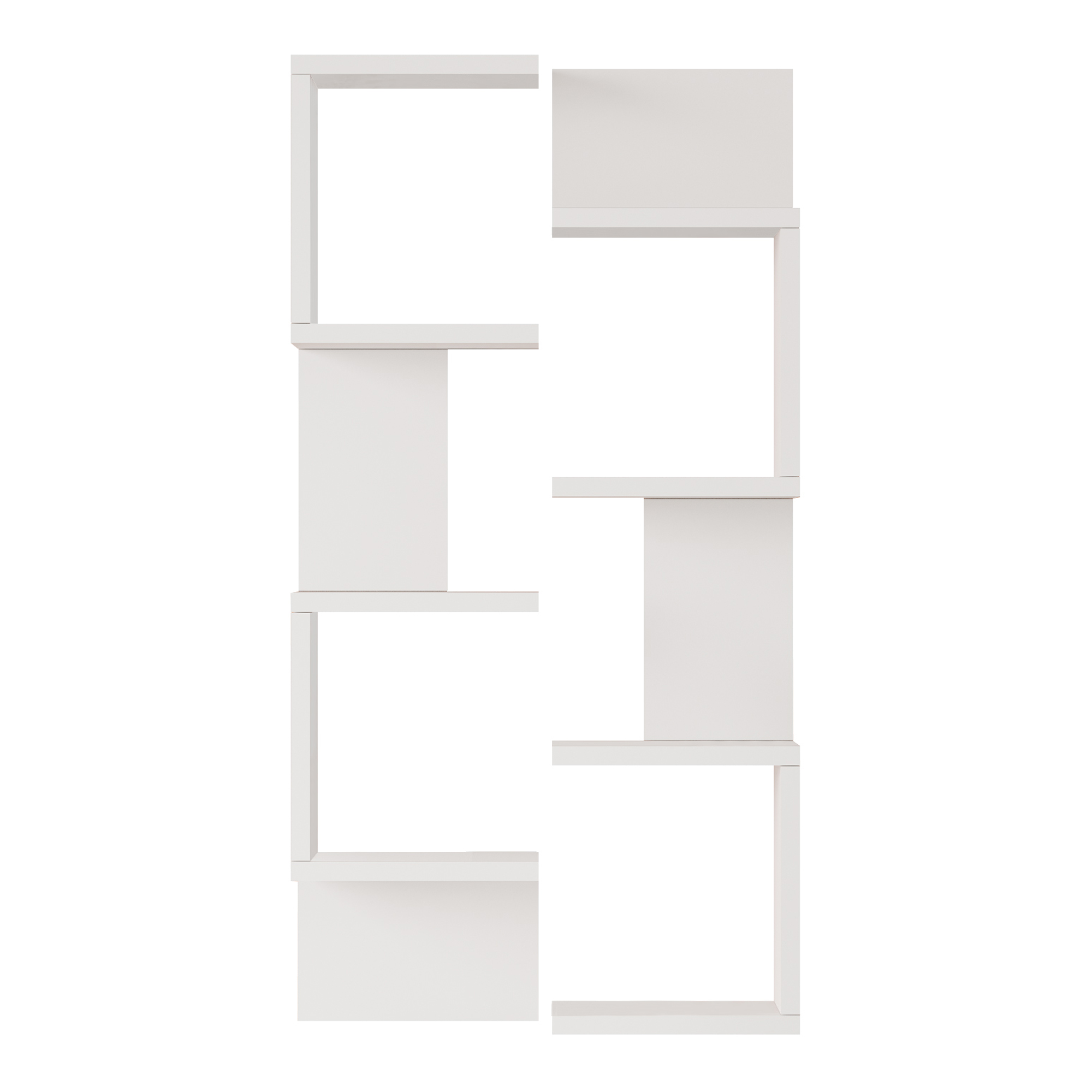 Prateleira de parede omn conjunto de 2 peças 93x24x15 cm branco [en.casa]