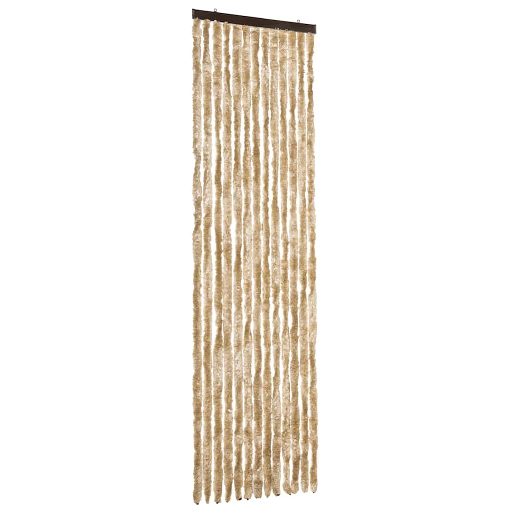 Cortina anti-insetos 56x185 cm chenille bege