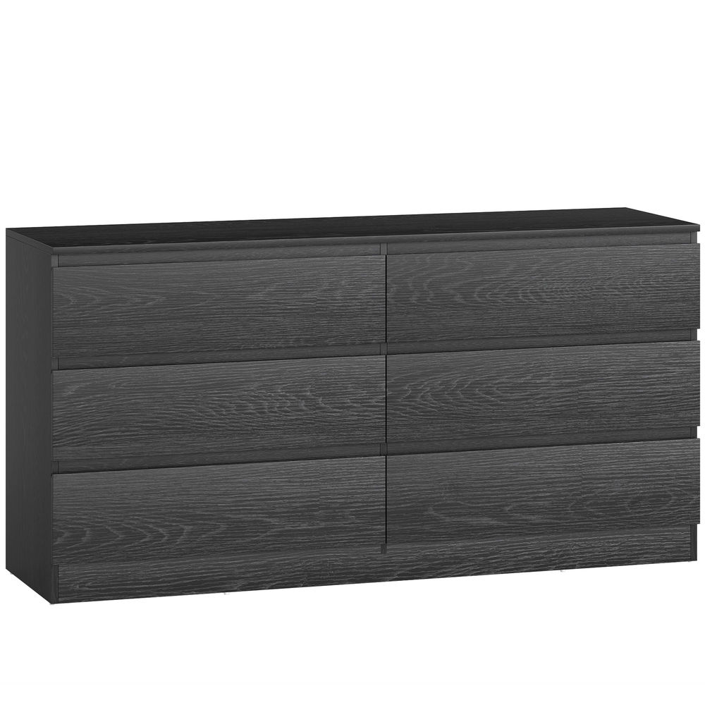Cómoda com 6 gaveta 140x40x71 cm Homcom, casa - móveis de armazenamento