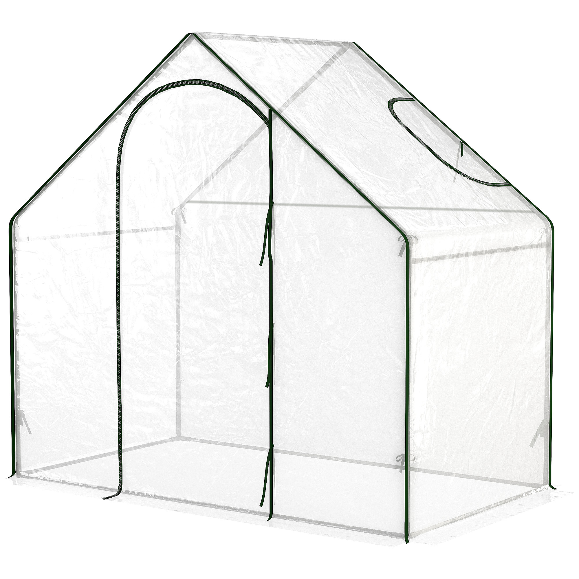 Estufa de jardim em aço transparente 180x105x150 cm