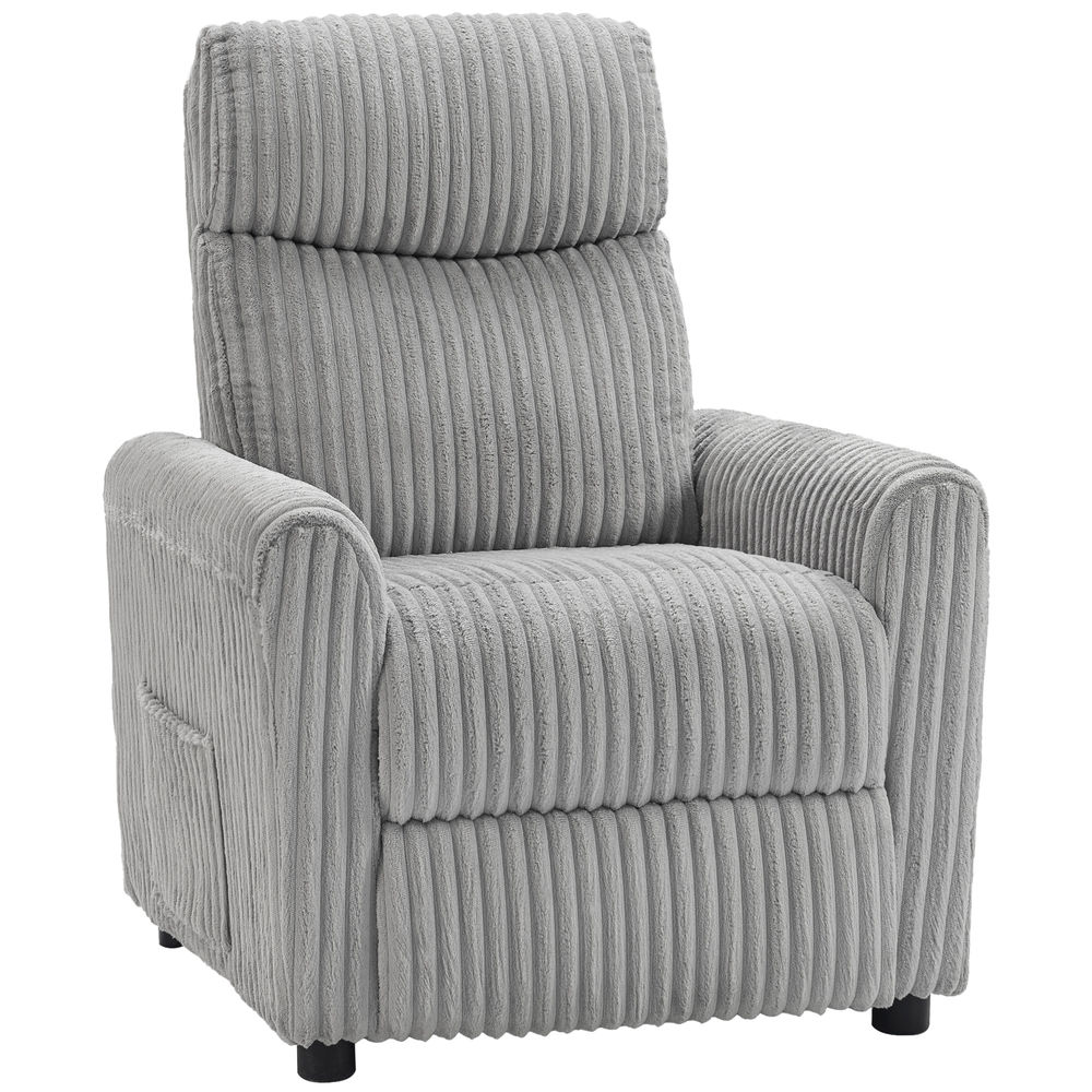 Poltrona reclinável 73x86x100 cm color gris Homcom, casa - poltronas