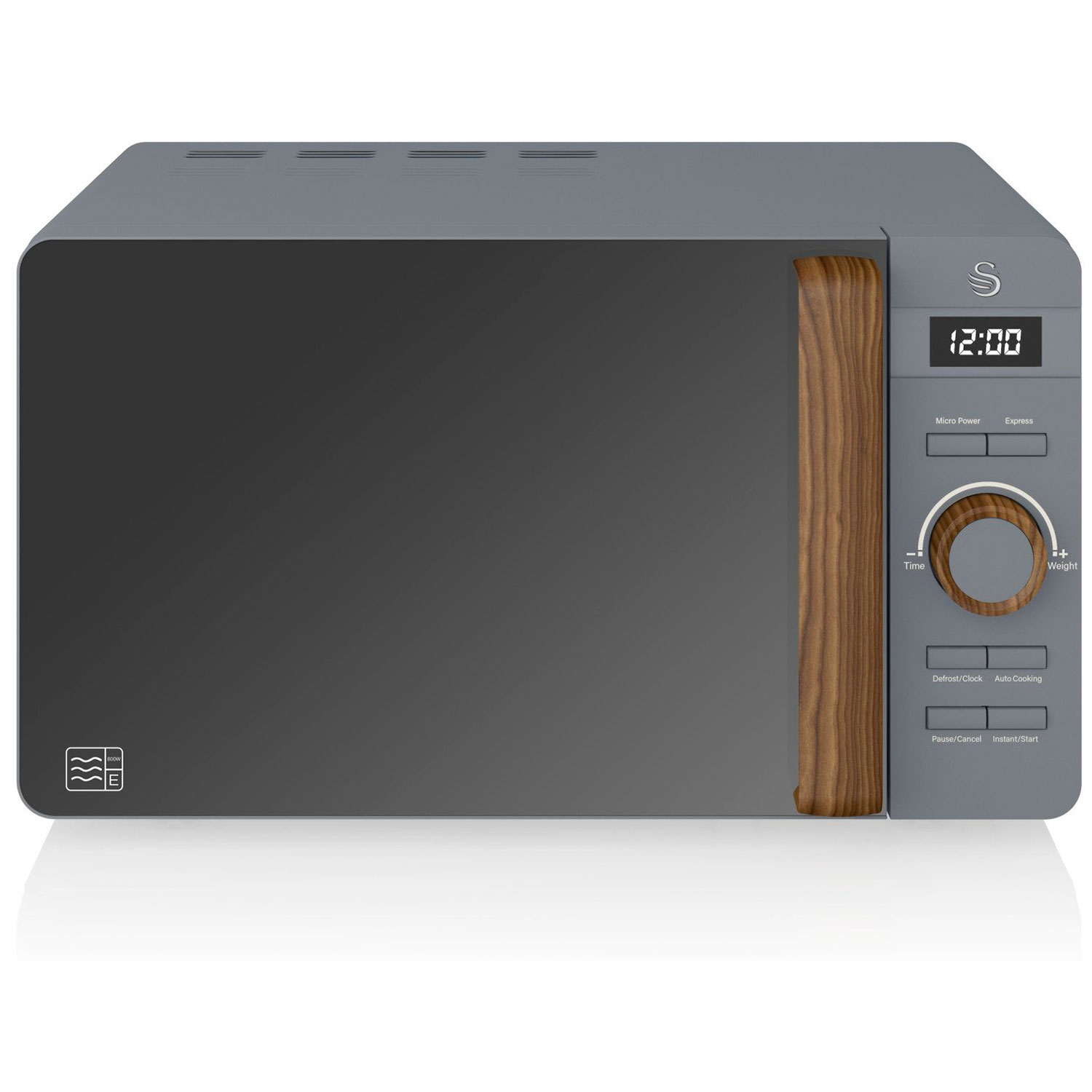 Nordic microondas digital, 20l, 6 niveles, te swan sm22036gryneun gris 800w