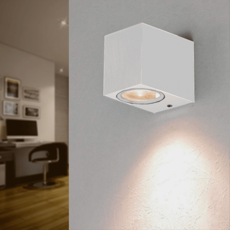 Candeeiro de parede LED branco ip44 3w - 4000k - 5500k - silamp