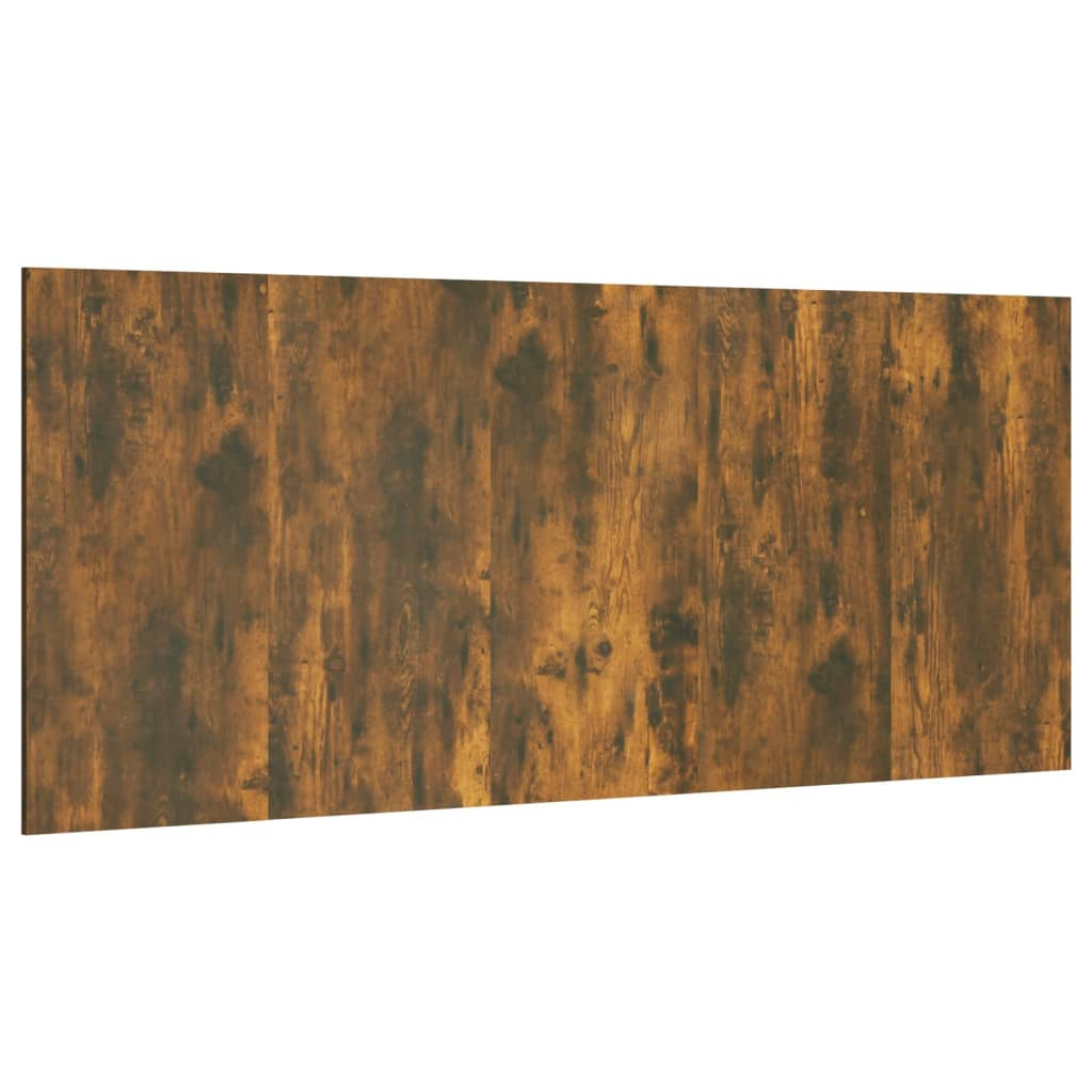 vidaXL cabecero cama madera contrachapada roble ahumado 200x1,5x80 cm