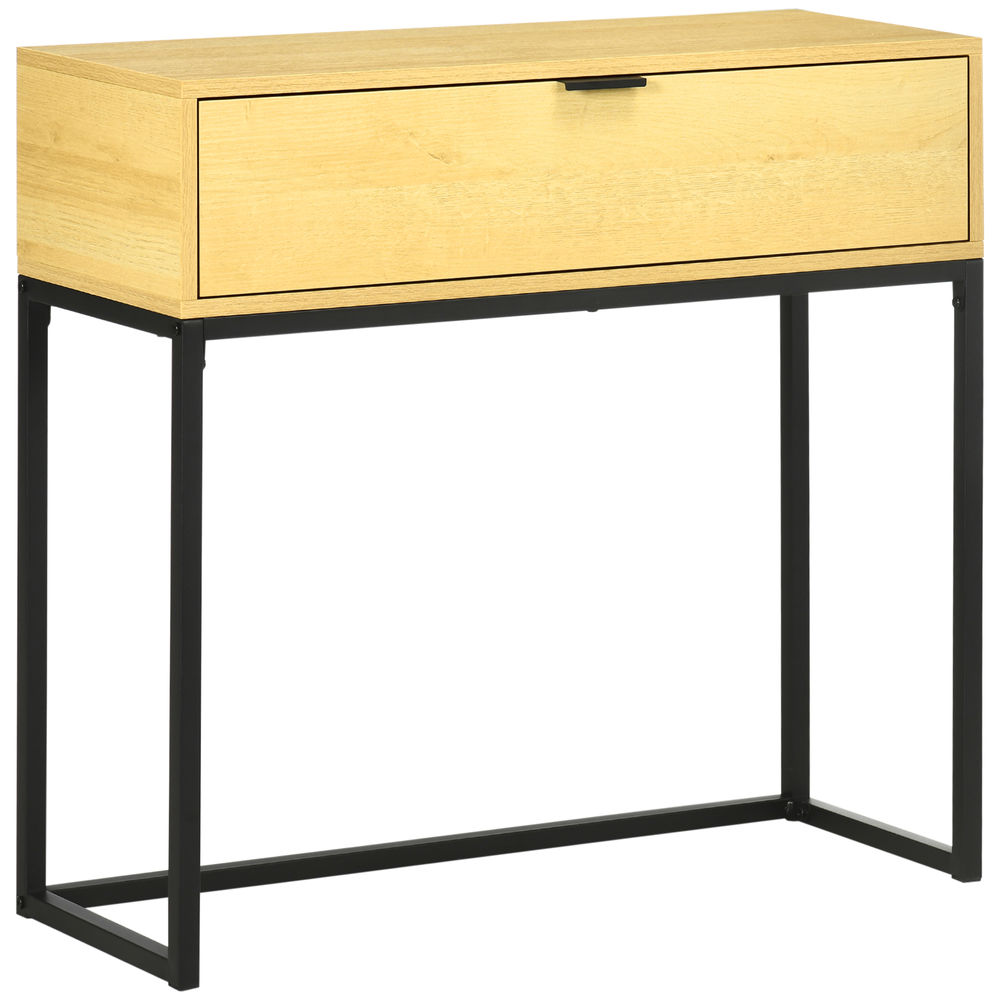 Mesa consola 80x30x76 cm color marrón Homcom, casa - mesas