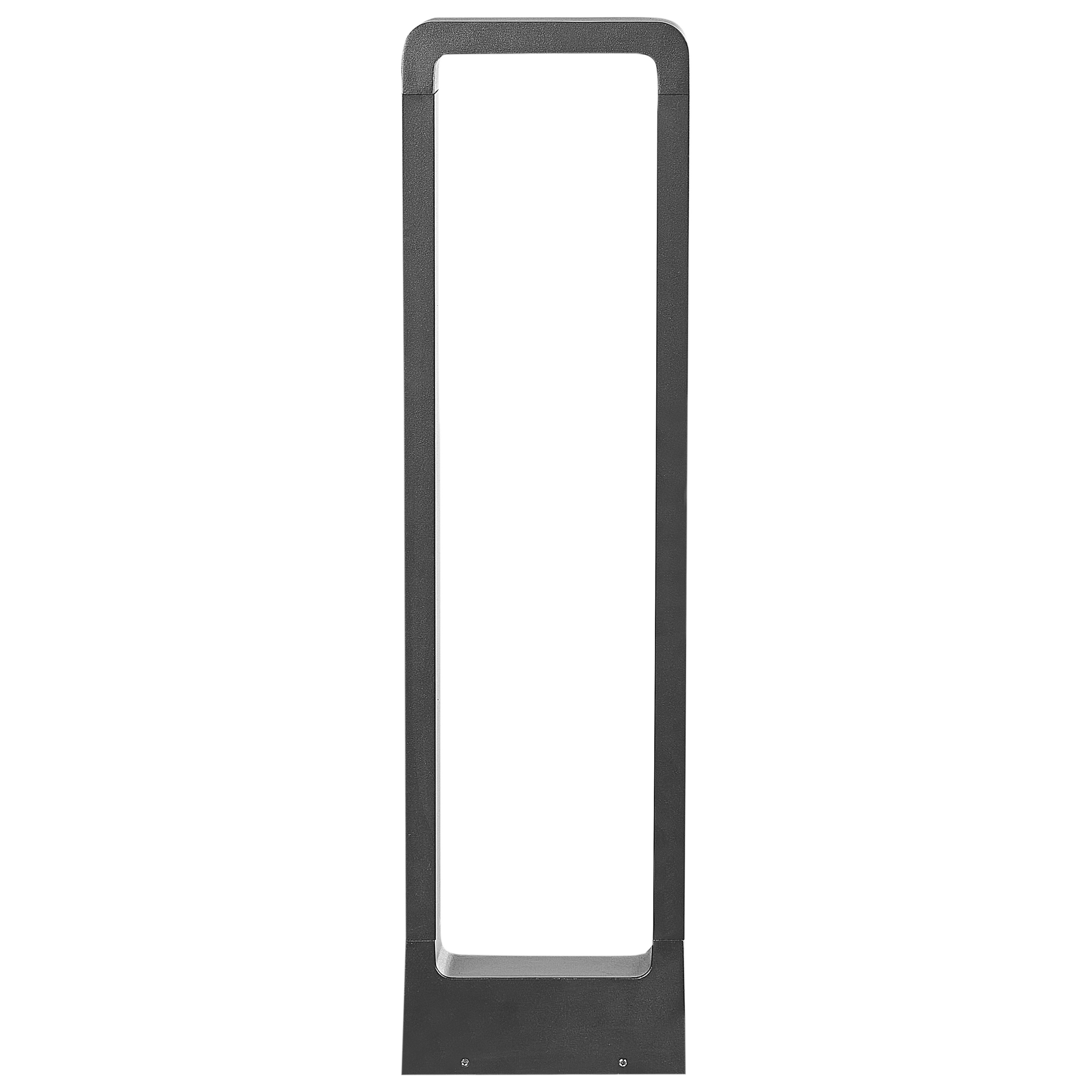 Candeeiro LED bollard para jardim perdido preto