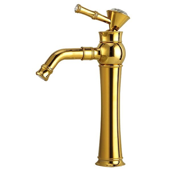 Torneira de lavatório retro, dourado