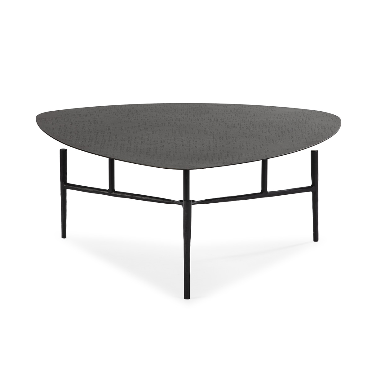 Mesa de centro 80x80x35 em metal preto