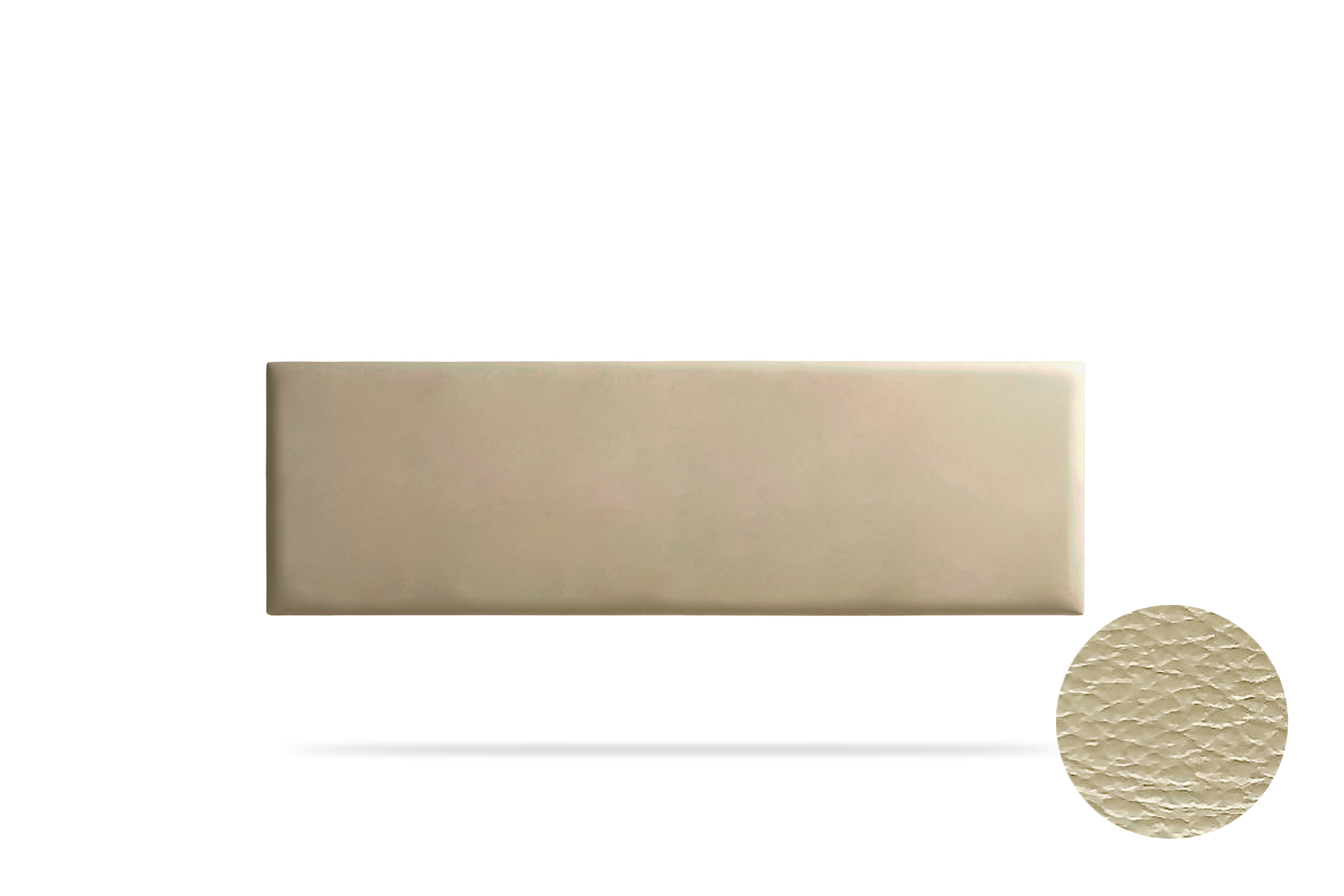 Cabeceira estofada nova pele sintética 115x50x5 cm - moonia
