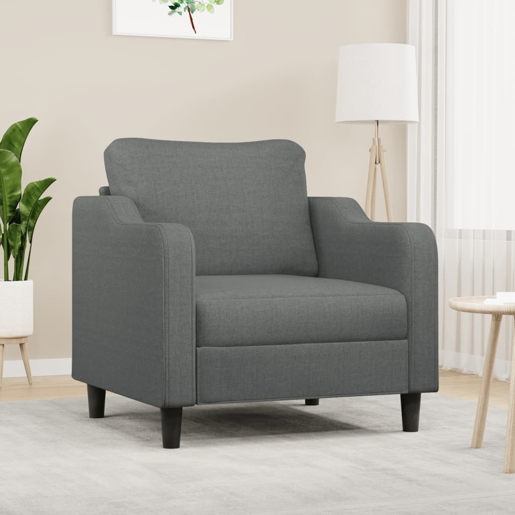 Poltrona 60 cm tecido cinzento-escuro ewg9318