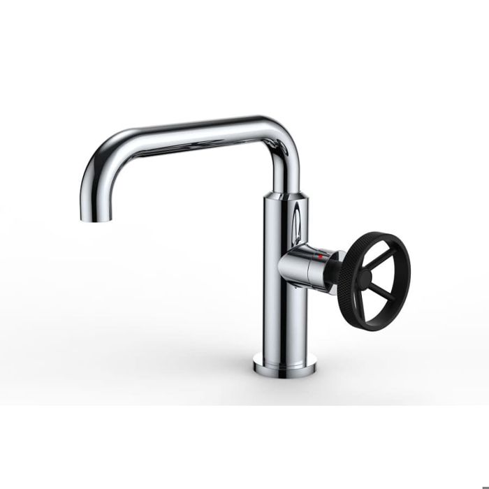 Misturador para lavatório estilo industrial cromado thermador - vat15c