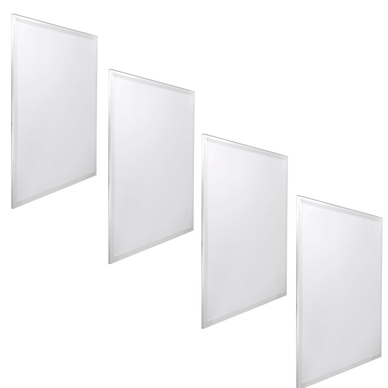 4x painel LED 60x60cm 48w, backlit 48w 3000k branco quente