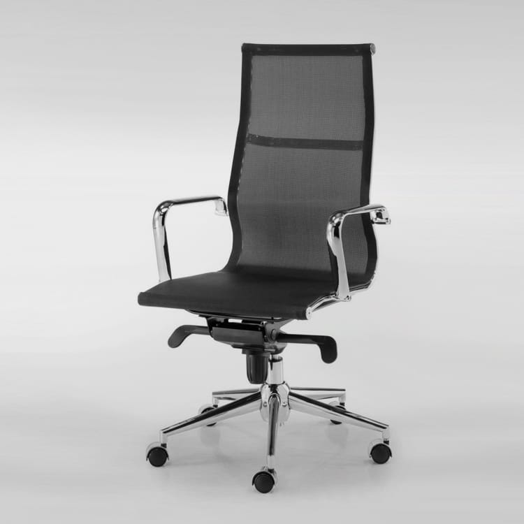 Cadeira de escritório euromof berlim | black infinite ergonômica