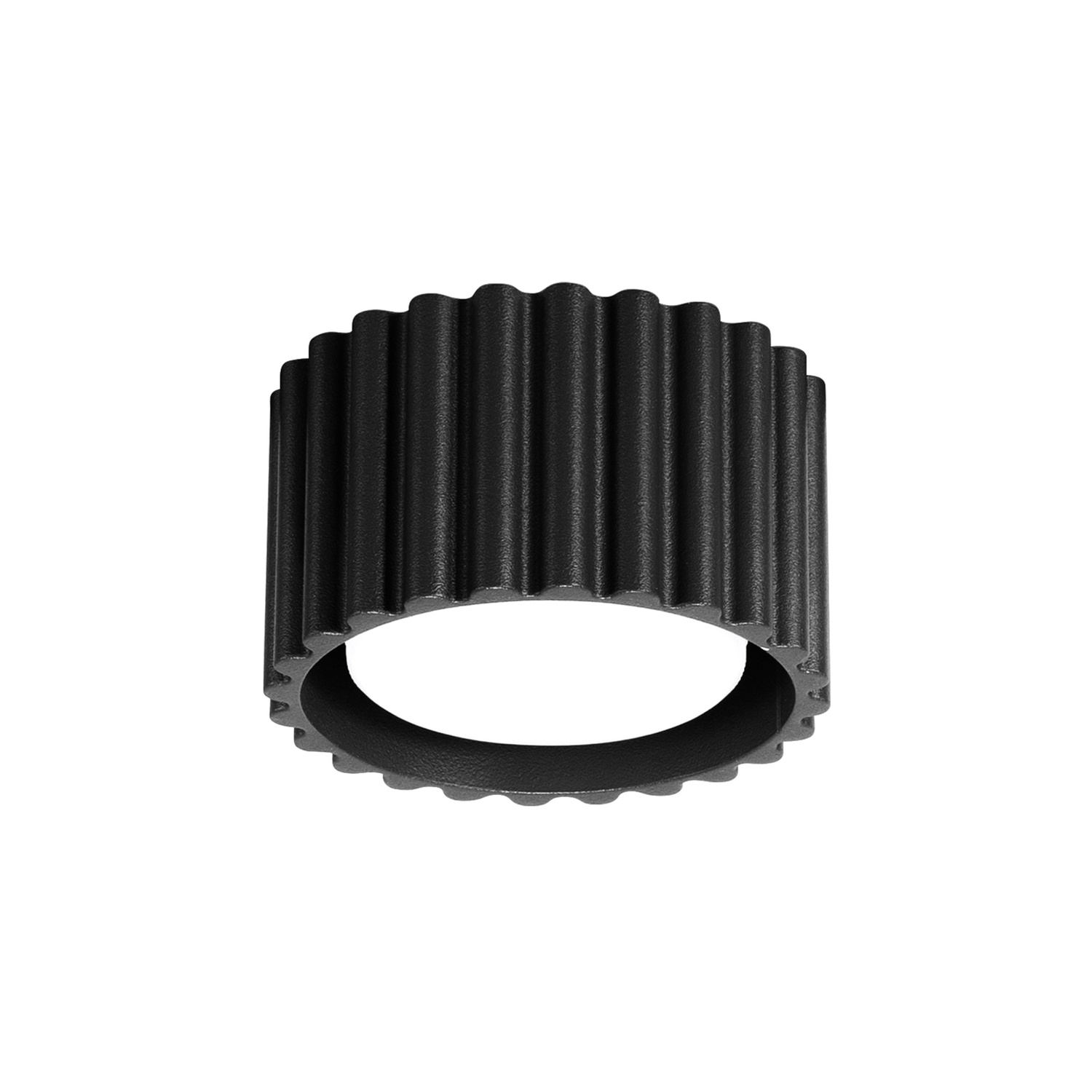 Candeeiro de teto aura 1 preto alumínio 10x6x10cm
