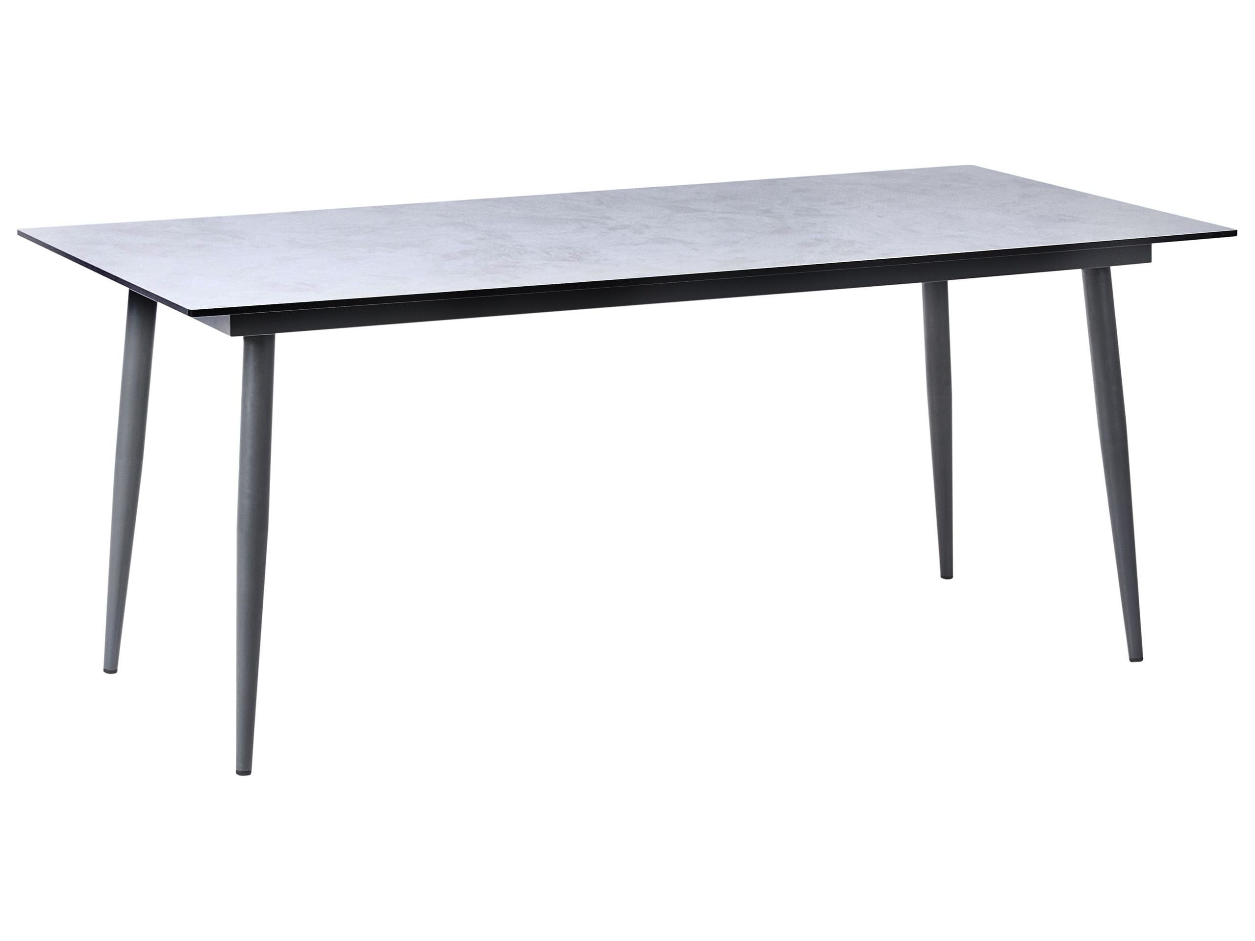 Mesa de jantar termolaminado de alta pressão (hpl) cinzento tolentino