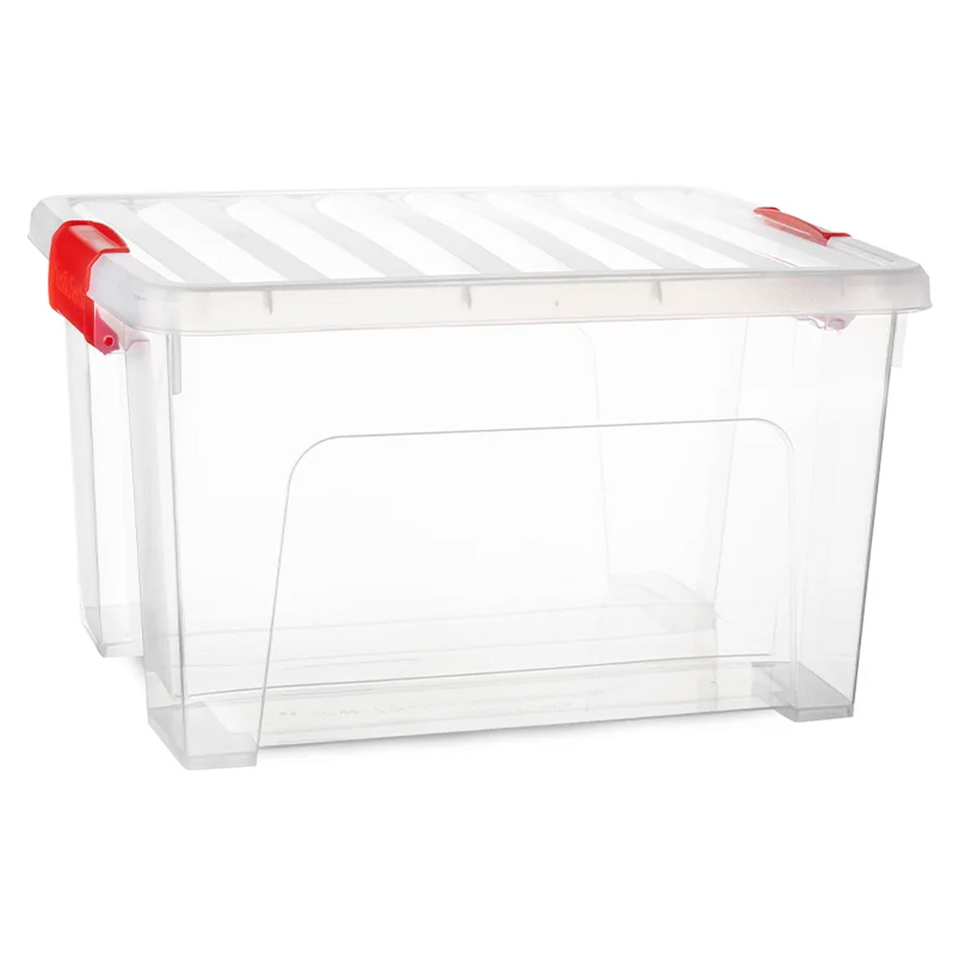 Caixa de armazenamento transparente tradineur klip de 25 litros