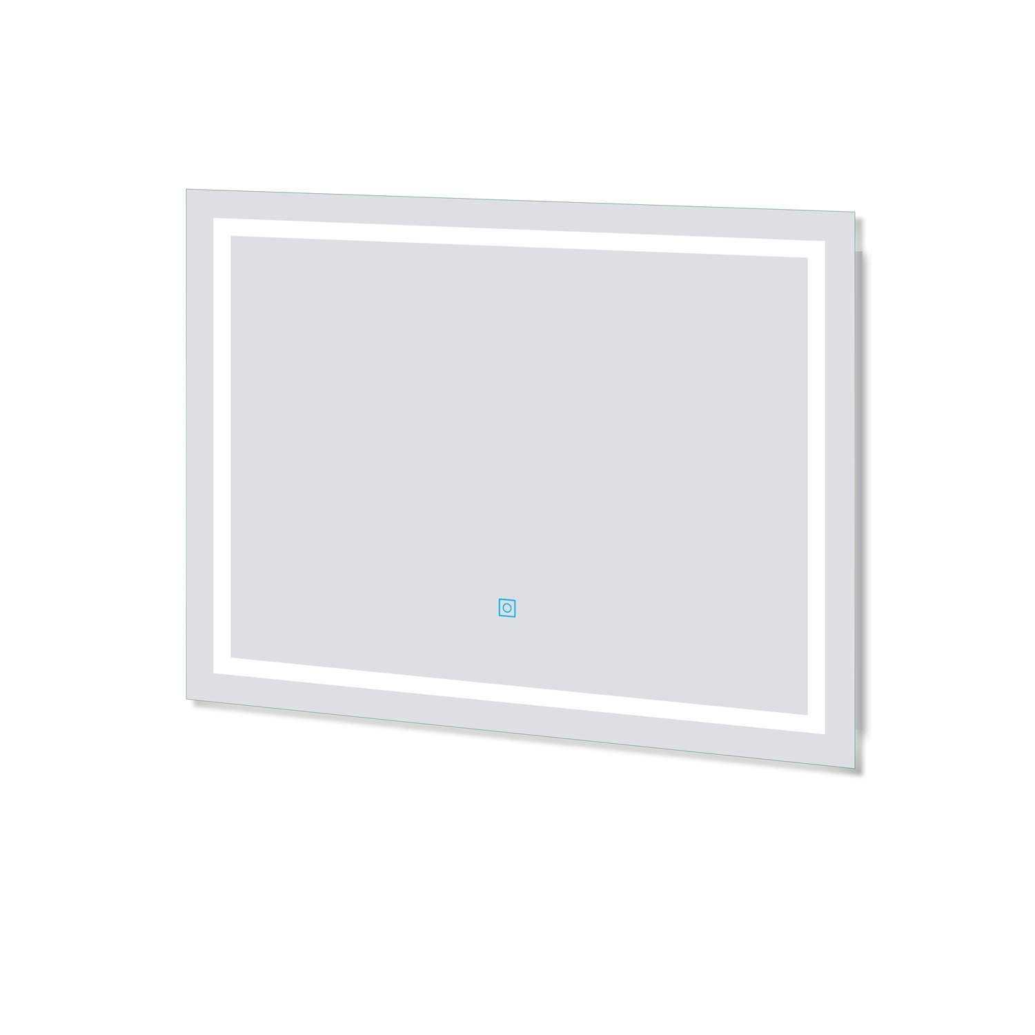 Espelho de casa de banho LED 100×70cm+anti-embaciamento