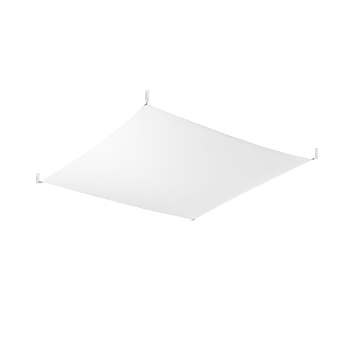 Lámpara de techo luna blanco tela 140x15x140cm