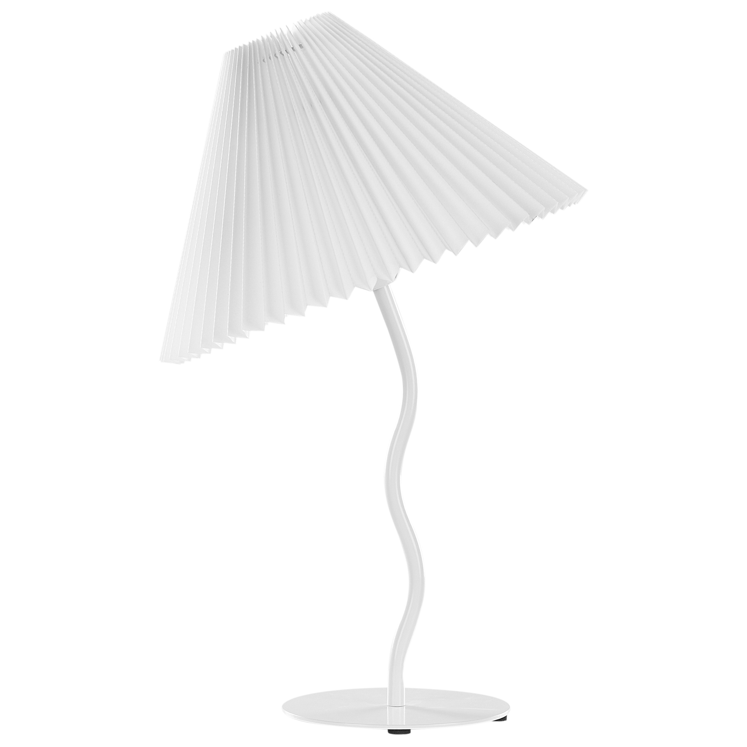 Candeeiro de mesa alwero metal branco