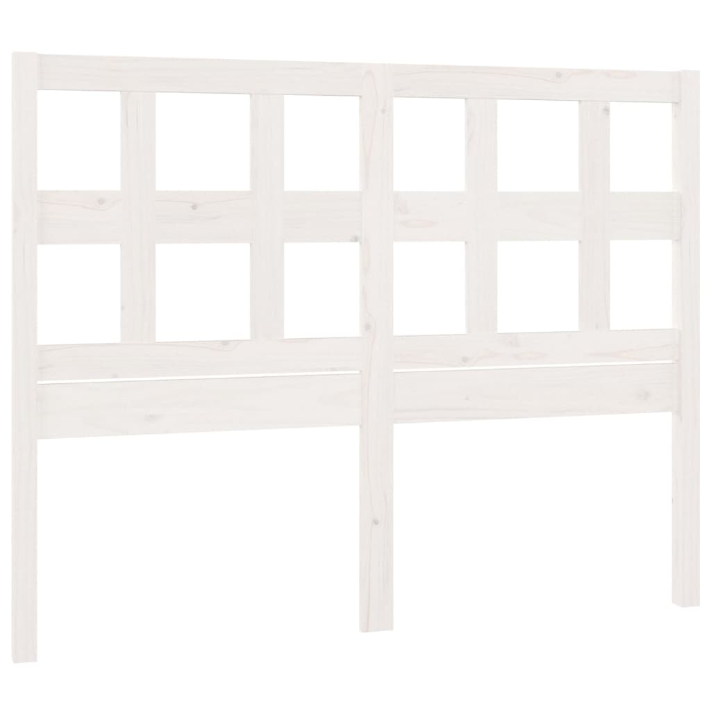 vidaXL cabecero de cama madera maciza de pino blanco 185,5x4x100 cm