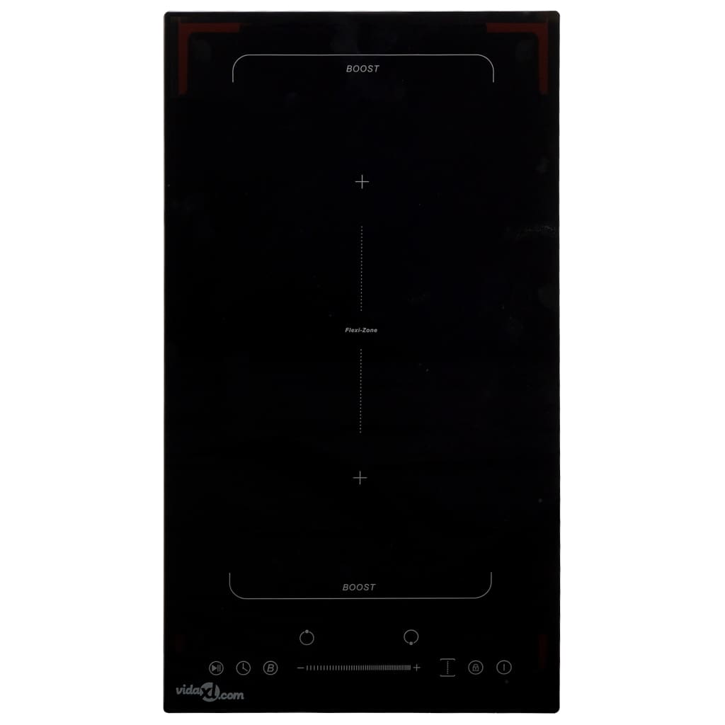 Placa de indução flexizone com 2 discos ecrã tátil 3500 w