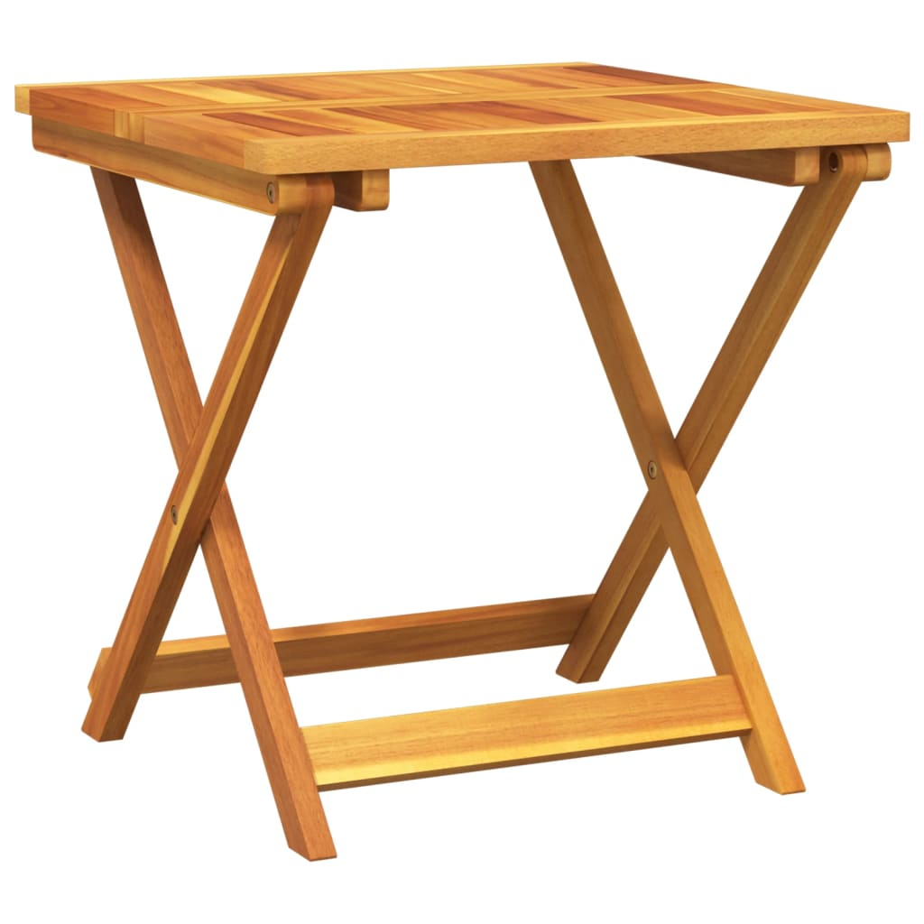 Mesa de jardim dobrável 50x50x50 cm madeira de acácia maciça