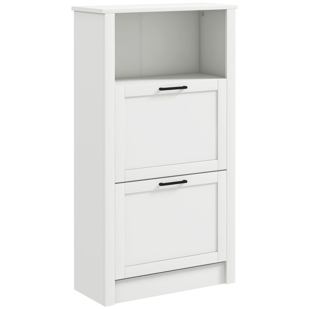 Sapateira 58x24x105 cm mdf color blanco Homcom
