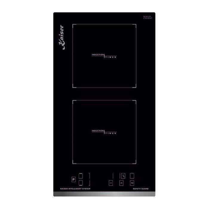 Kaiser placa de indução, domino placa de indução 29 cm, ecrã funcional, tou