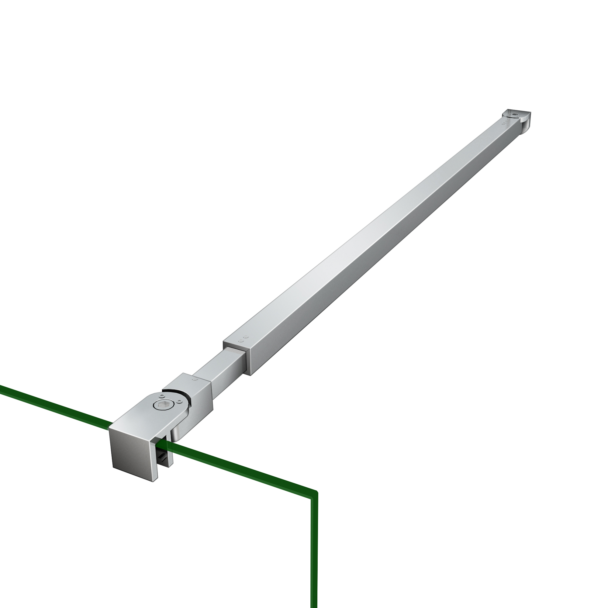 Aica barra de suporte 73-120cm fixação para telas