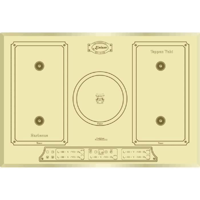 Placa de indução - kaiser - kct 7797 fi elfem - 77 cm - 4,3 kw - 5 elemento