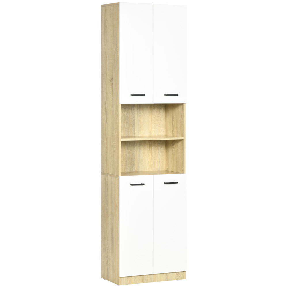 Coluna casa de banho 53x33,5x195,7 cm multicolor kleankin