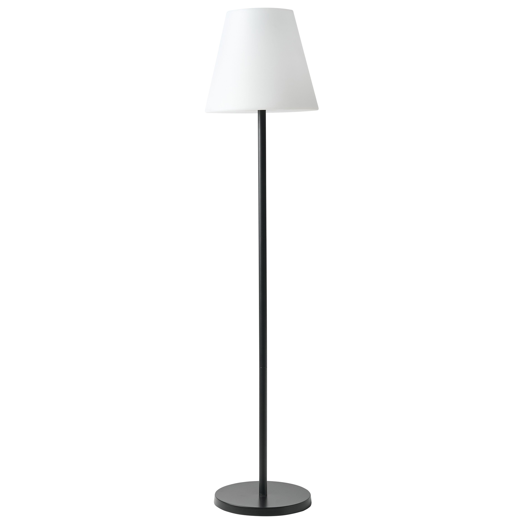 Candeeiro de pé LED solar para exterior fonesca com comando remoto branco