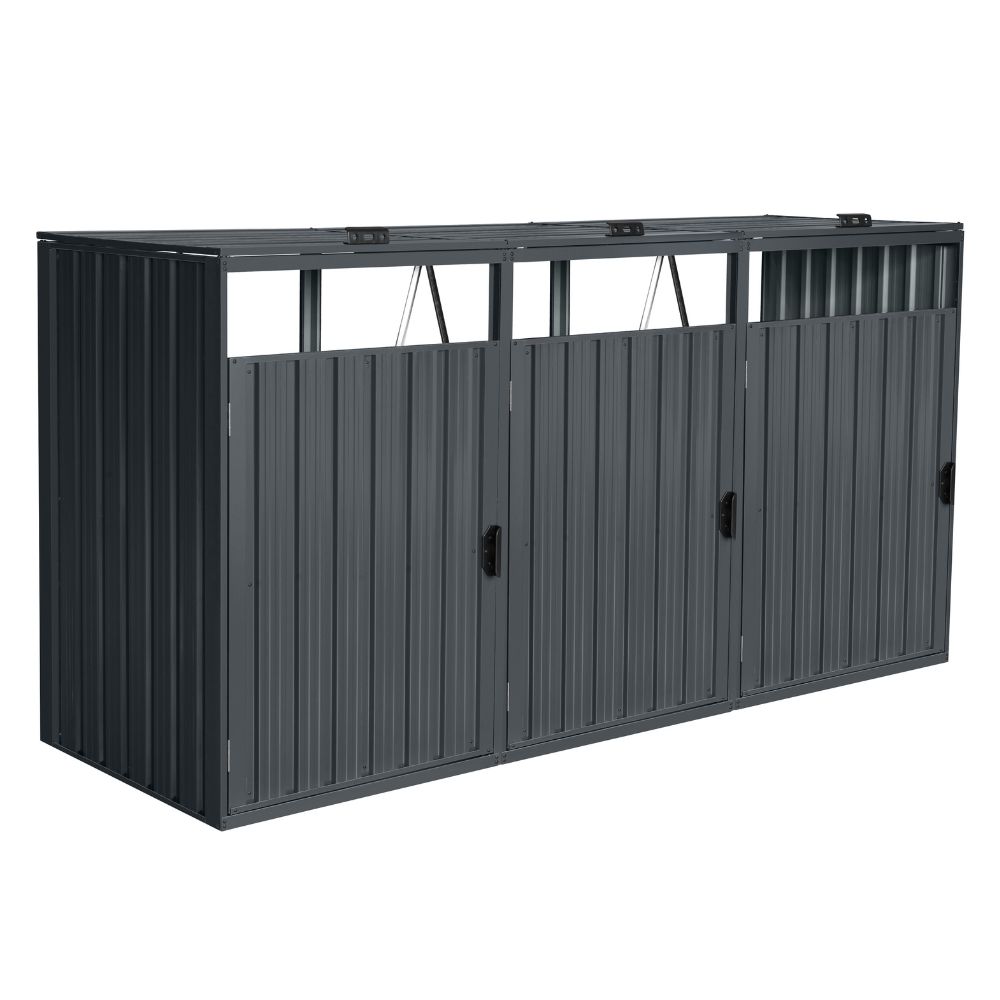Cubo de basura de tres puertas cubo - 3x 240l