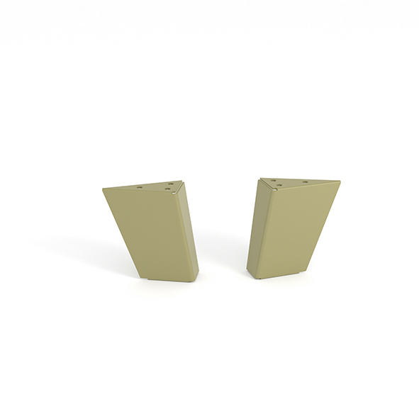 Rei | pé de metal 995 para mesa de centro ou armário | altura 10 cm | 90 x
