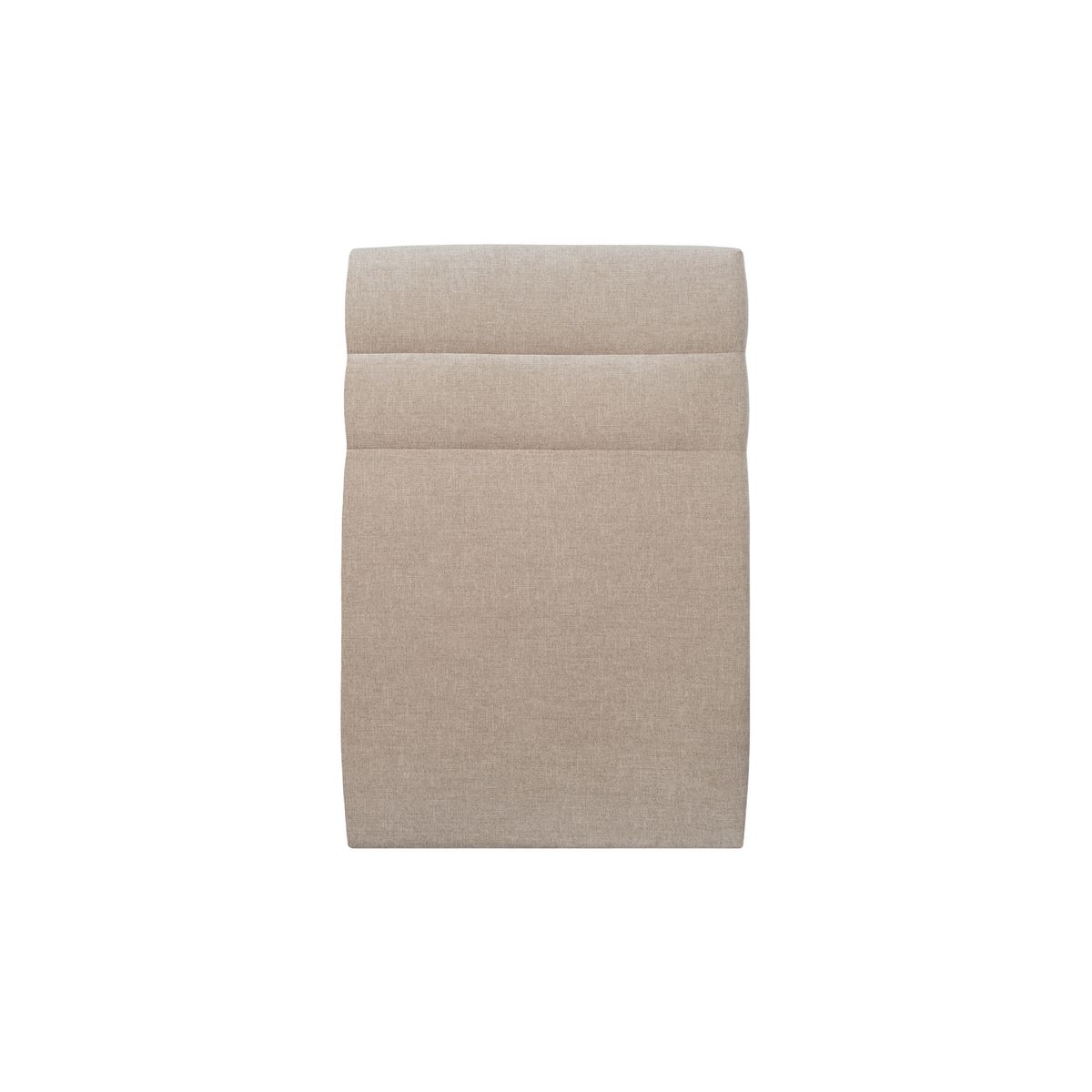 Cabeceira 90 cm lignes - tecido tela fosca bege castanho - bege castanho