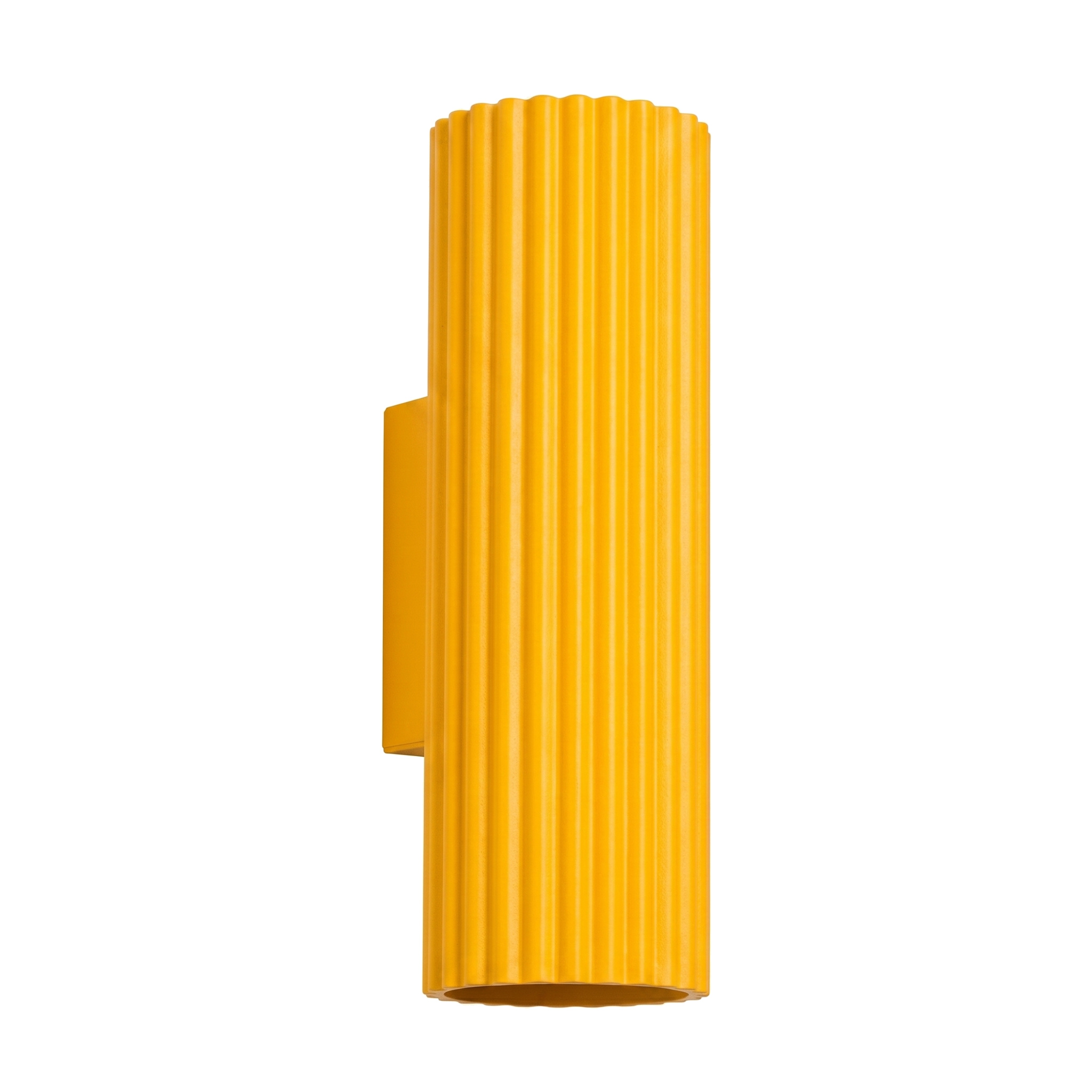 Apliques karbon 2 amarelo alumínio 6.5x20x8.5cm