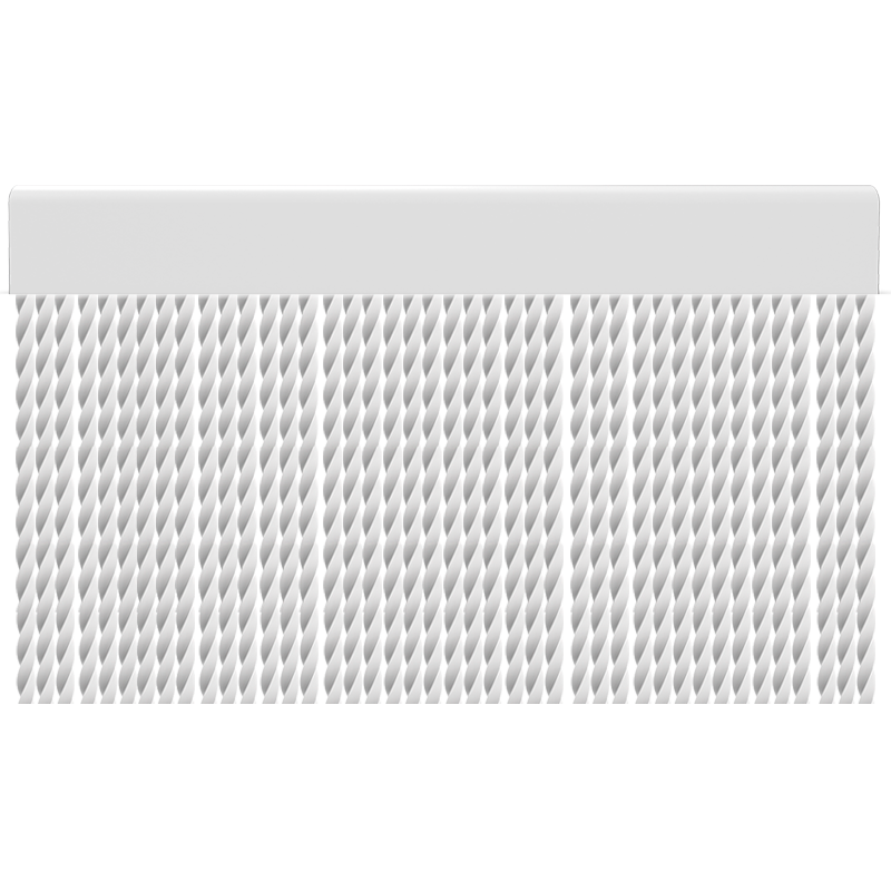 Tubo de cortina de porta PVC branco / 120 x 220