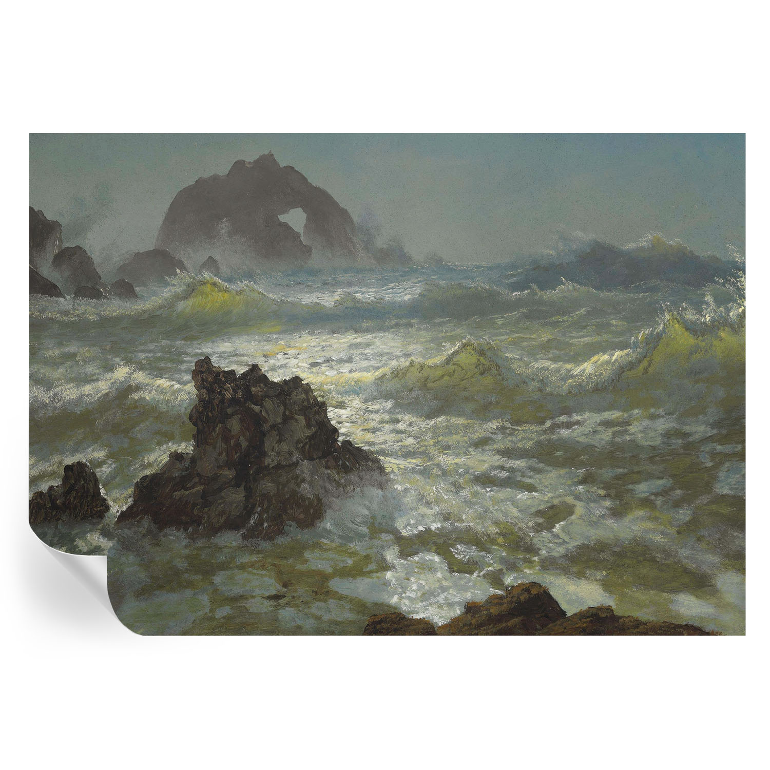 Papel de parede adesivo mar tempestuoso 208x146 tulup