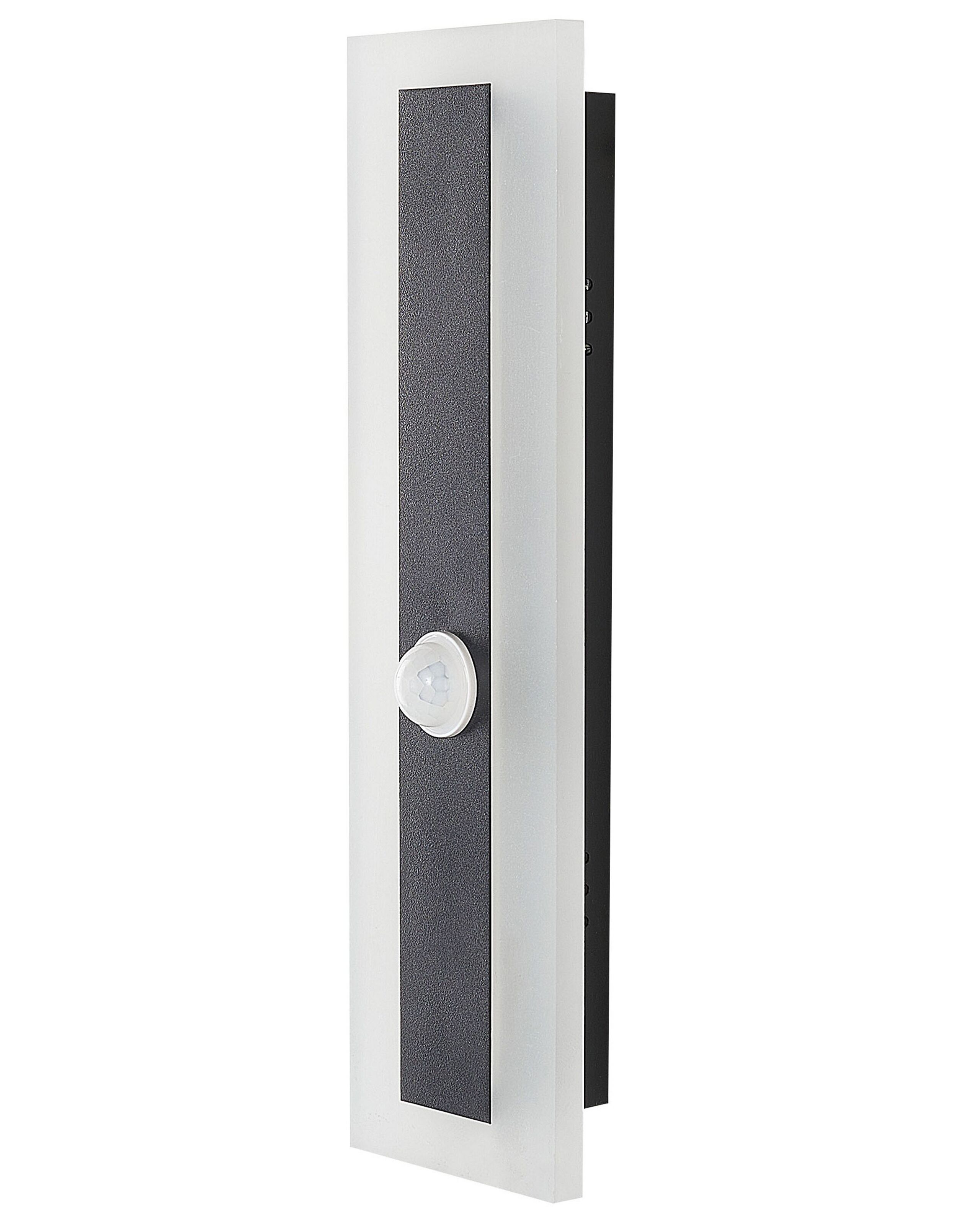 Candeeiro de parede LED para exterior savane com sensor de movimento preto