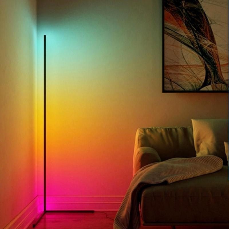 Candeeiro de pé conectado Wi-Fi rgbw de 142 cm com controlo remoto - silamp