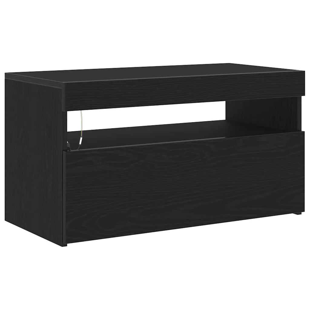 Móvel de tv - helloshop26 - móvel de tv retangular moderno - carvalho preto