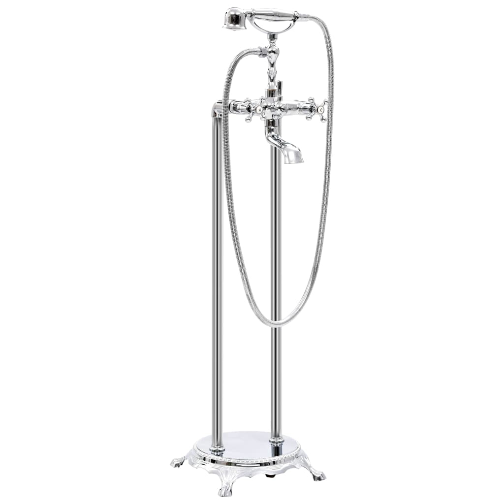 Torneira autônoma para banheira vidaxl, aço inoxidável, prata, 99,5 cm
