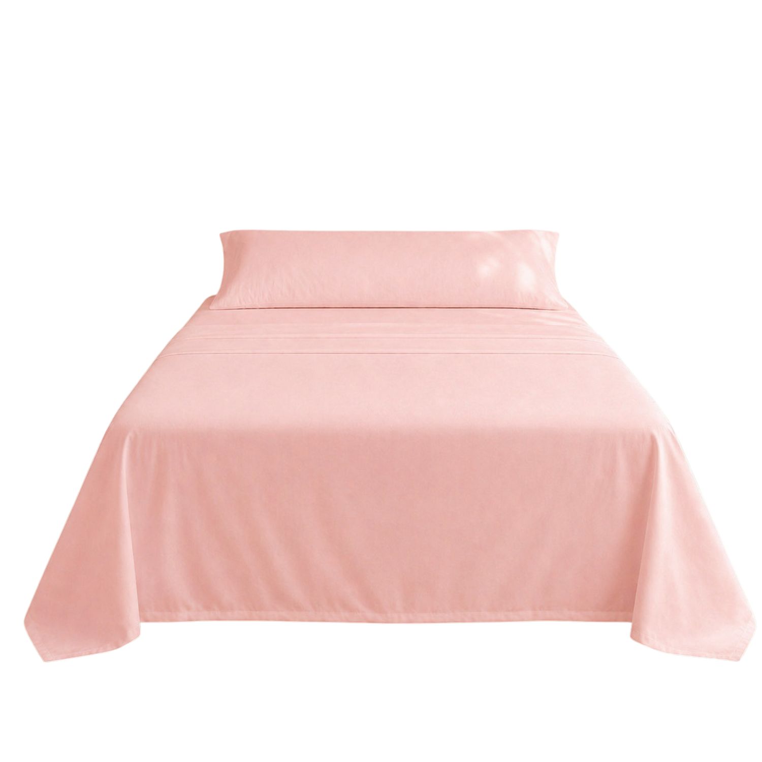 Jogo de lençóis rosa cama de 180cm 144 fios donegal collections