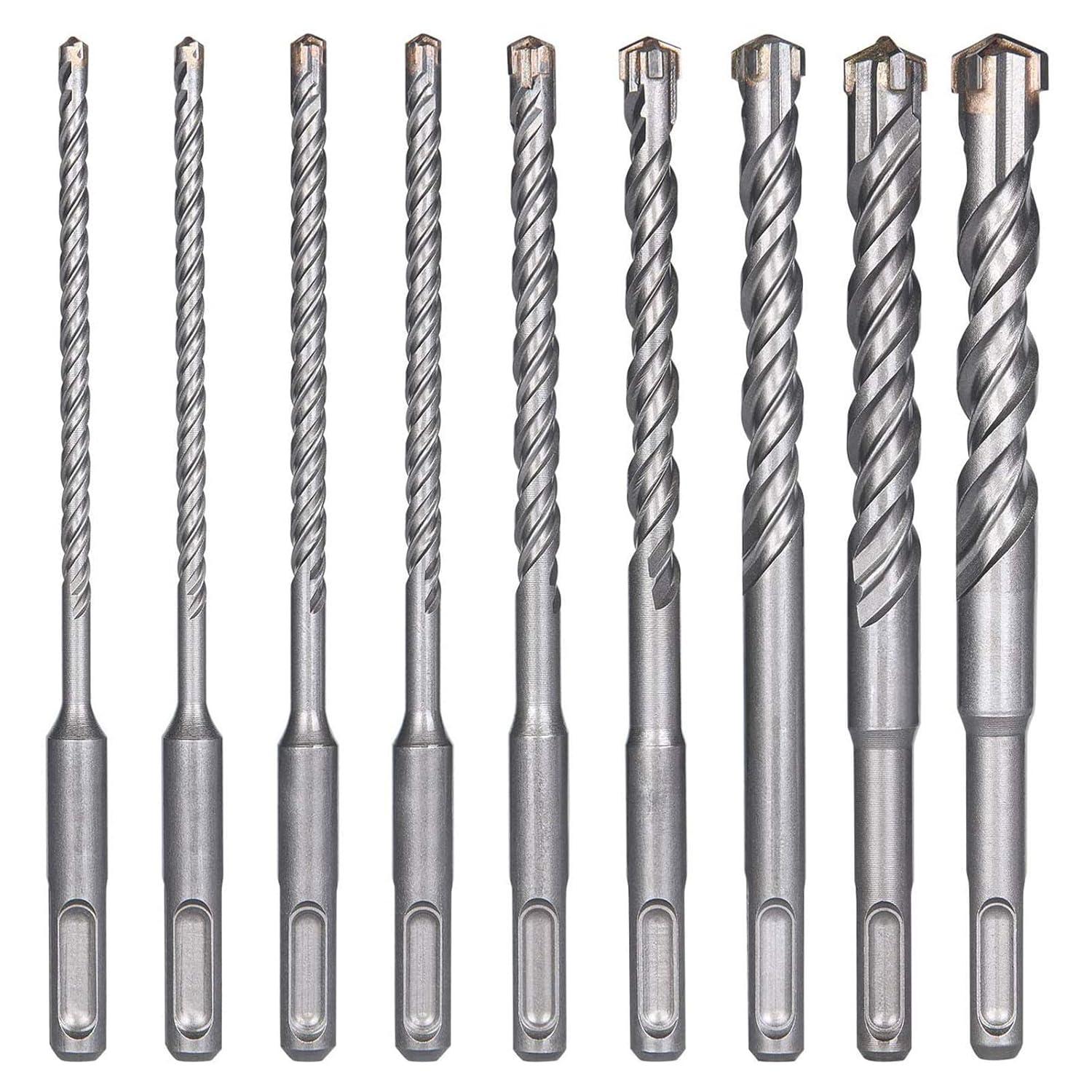 9 brocas concreto SDS-Plus 5-16mm azulejos elétricas